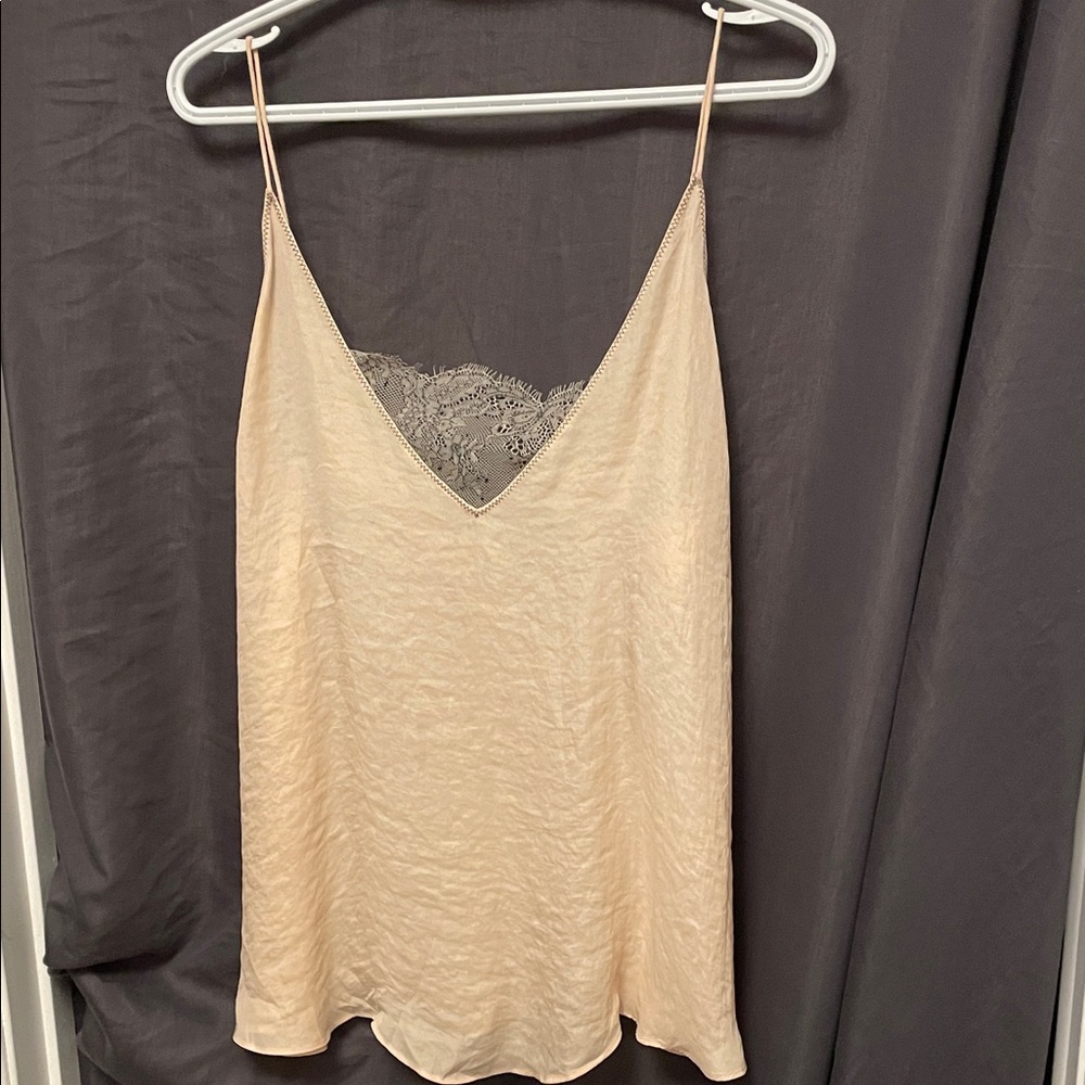 Free People Intimately Champagne Colour Cami Top Size Medium